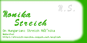 monika streich business card